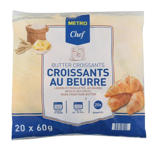 Круасан масляний Metro Chef 20шт Х 60г уп