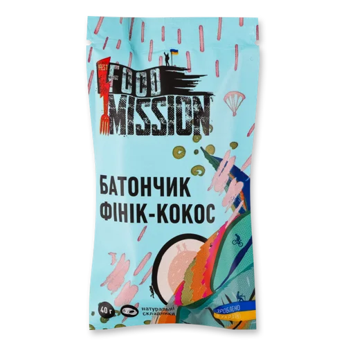 Батончик Фінік-Кокос, в/ґ, 40г