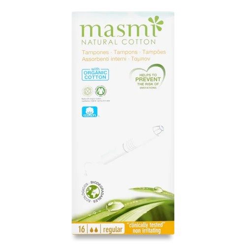 Гігієнічні Тампони Organic Masmi Regular з Аплікатором, 16 шт