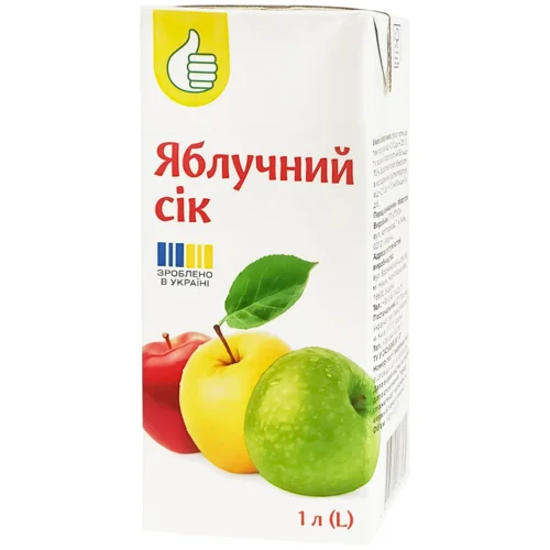 Сік Auchan яблучний 1л