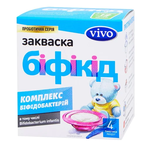 Закваска бактеріальна Vivo Біфіт/Бiфiкiд 4шт 0.5г