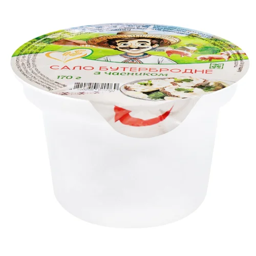 Сало бутербродне зі часником 170г