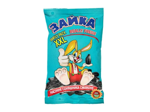 Насіння соняшника Зайка смажене 320г