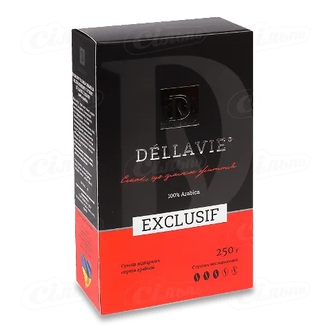 Кава мелена Dellavie Exclusif смажена, 250г