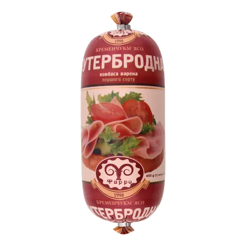 Ковбаса варена Бутербродна Фарро м/у 450г