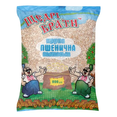 Крупа пшенична Полтавська Щедрі брати м/у 800г