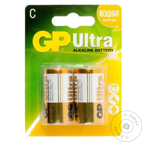 Батарейки GP ultra LR14 C 2шт