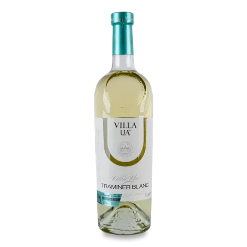 Вино Villa UA «Трамінер» біле напівсолодке