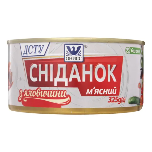 ОНИСС Сніданок м'ясний з яловичини 325г