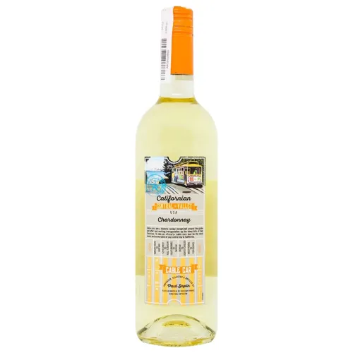Вино Cable Car Chardonnay біле сухе 12,5% 0,75л