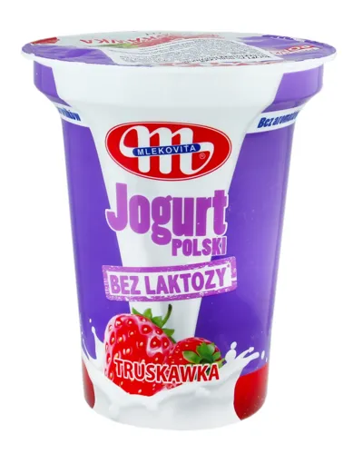 Йогурт 2% безлактозний Полуниця Mlekovita ст 310г