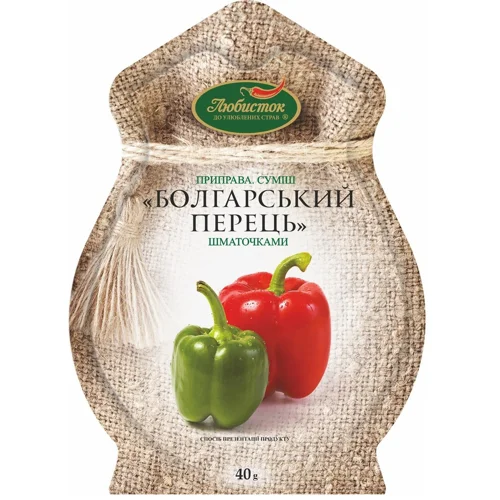 Приправа Любисток Болгарський перець шматочками 40г