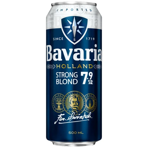 Пиво Bavaria Strong 7,9%ал. 0,5л з/б
