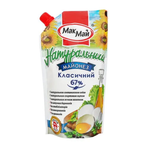 Майонез 67% Класичний Макмай м/у 350г