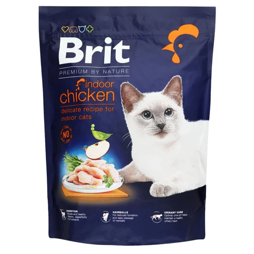 Корм сухий Brit Premium з куркою для домашніх котів 300г