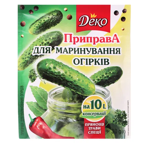 Приправа для маринування огірків Деко м/у 30г