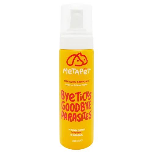 Шампунь Metapet Bye Ticks Goodbye Parasites для котів пінний 200мл