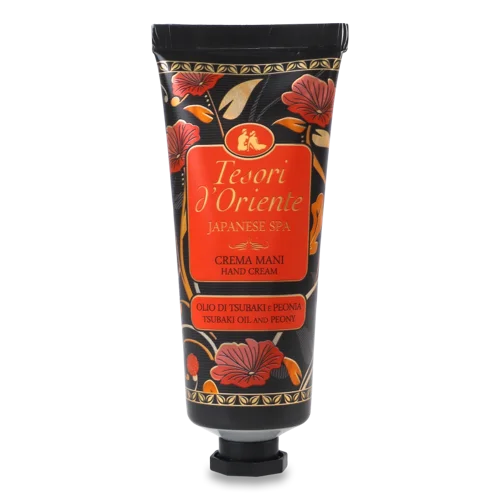Крем для рук парфумований Tsubaki Oil and Peony, японський SPA Tesori d'Oriente, 75мл