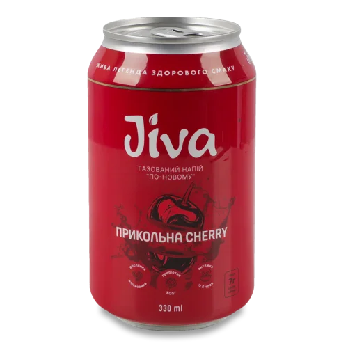 Безалкогольний Сильногазований Соковий Напій з Підсолоджувачем Прикольна Черрі, з/б 330мл