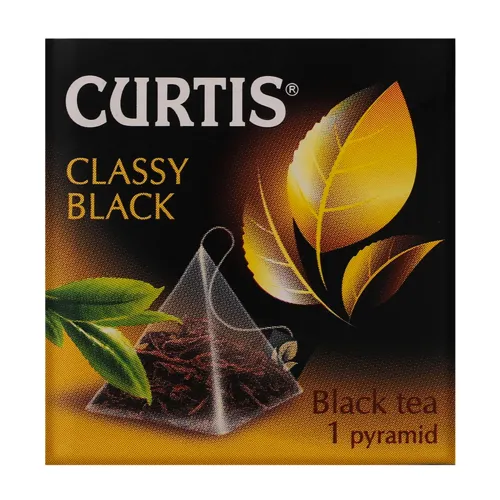 Чай чорний байховий Classy Black Curtis картонна упаковка 1.8г
