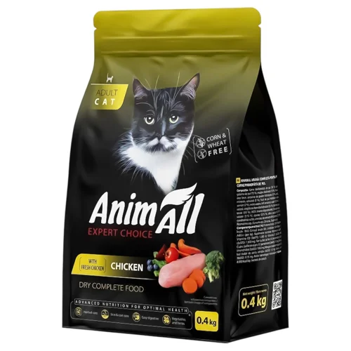 Корм сухий AnimAll з куркою для котів 400г