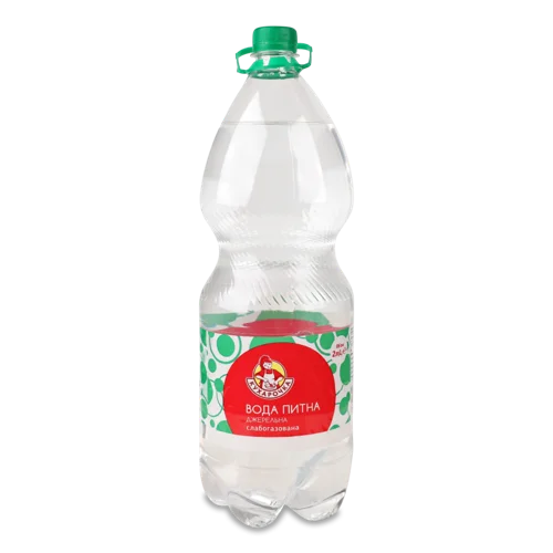 Питна Вода Джерельна Слабогазована, 2 Л, Кухарочка