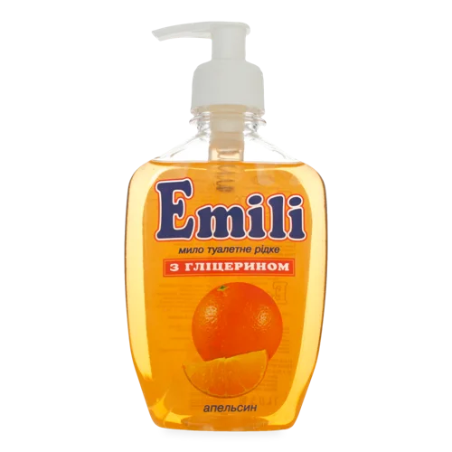 Рідке Туалетне Мило з Гліцерином Апельсин, Emili, 265г
