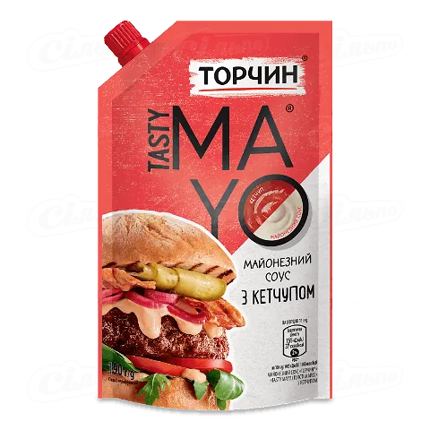 Соус Торчин Tasty Mayo з кетчупом майонезний д/п, 190г
