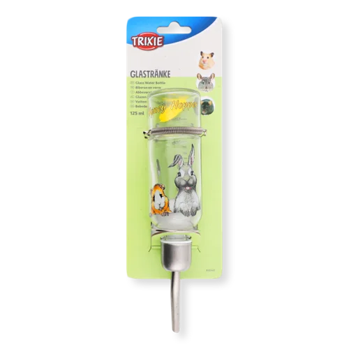 Поїлка Для Гризунів Автоматична Скляна, 125мл, Honey&Hopper Trixie, 1шт