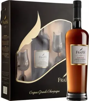 Коньяк Frapin 1270 VS 0.7л 40% + 2 дегустаційних бокала в подарунковій упаковці