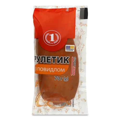 Рулетик З Повидлом, В/ґ, 70г
