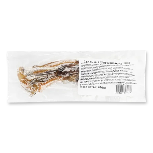 Соломка З Філе Мінтаю Сушена Вищого Ґатунку, 40г