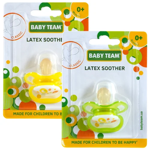 Пустушка Baby Team латексна класична 3220