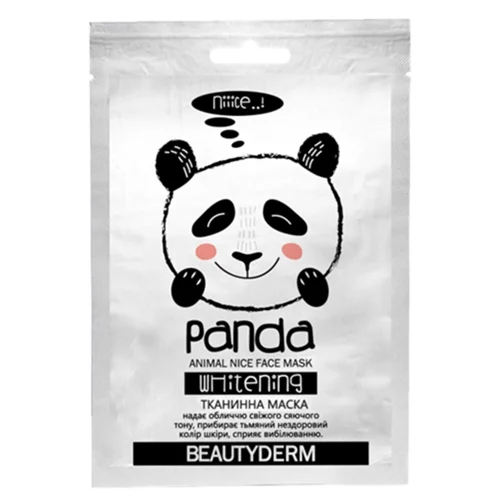 Маска для обличчя Beauty Derm Панда Відбілююча тканинна 25мл