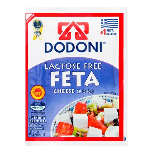 Сир 43% безлактозний Фета Dodoni вищого ґатунку 180г