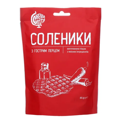 Снеки з гострим перцем Соленики д/п 85г