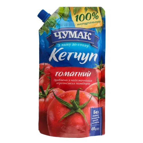 Кетчуп Томатний Чумак д/п 450г