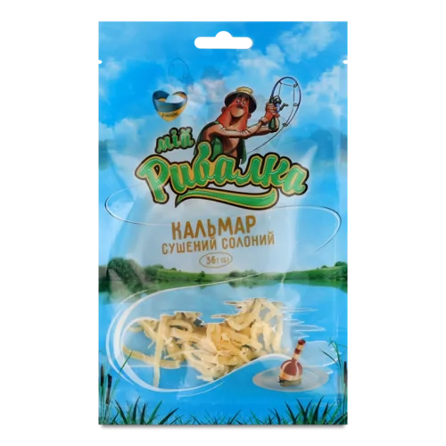 Кальмар «Мій Рибалка» сушений солоний