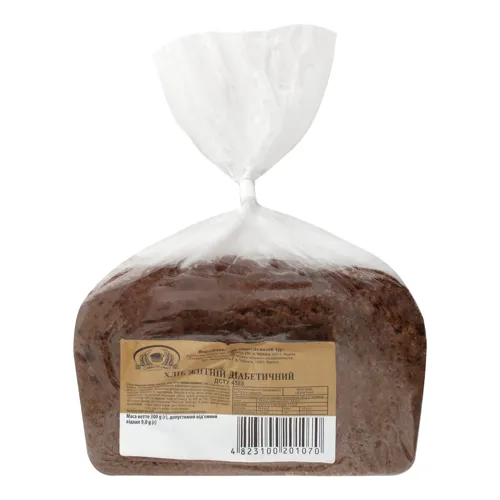 Хліб «Формула смаку» житній діабетичний формовий в упаковці, 300г