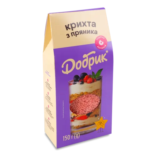 Крихта З Пряника Рожева, Вищого Ґатунку, Картонна Упаковка, 150г