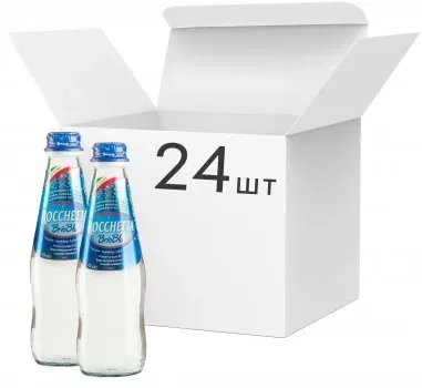 Упаковка води мінеральної газованої Rocchetta Brio Blu 0.25 x 24 шт