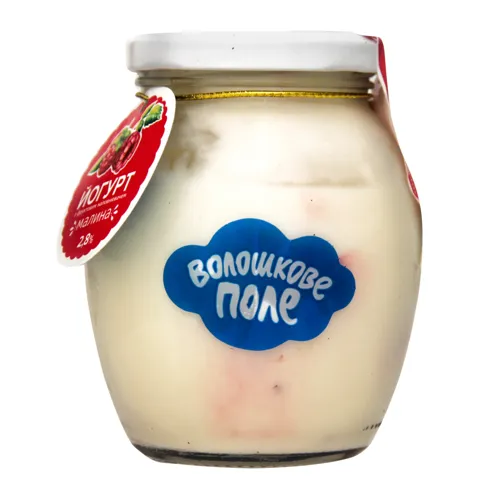 Йогурт 2.8% Малина Десертний Волошкове поле 350г