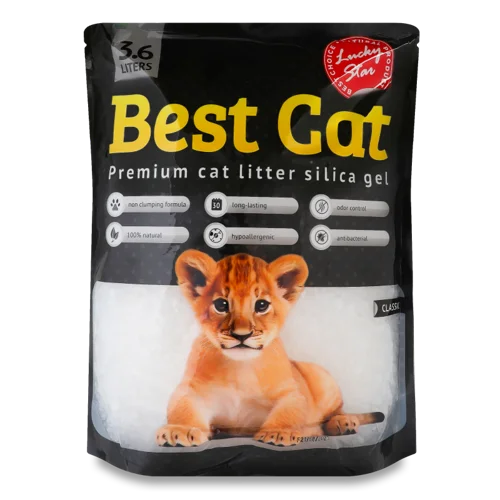 Наповнювач Сілікагелевий Для Котячих Туалетів З Класичним Ароматом Best Cat, В/ґ, 3.6л