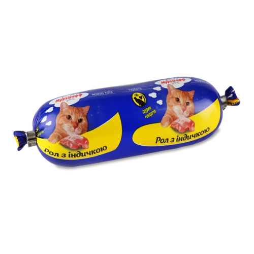 Корм для котів Рол з індичкою Мурзікофф, м/у 120г