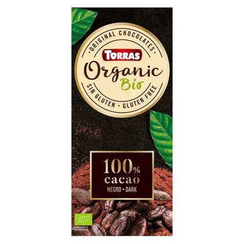 Шоколад чорний Torras Organic 100% 100г