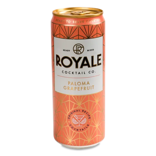 Слабоалкогольний Напій Газований Paloma Grapefruit Royale, 0.33л, 5%, з/б