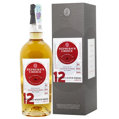 Віскі Hepburn's Choice Glentauchers 12 років 46% 0,7л