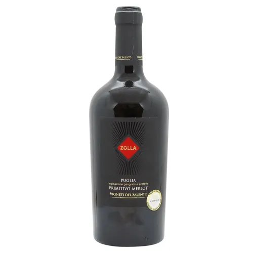 Вино Zolla Primitivo Merlot червоне напівсухе 13,5% 0,75л