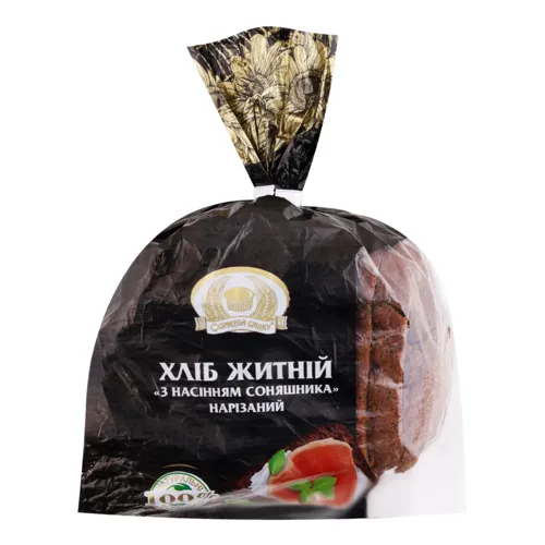 Хліб нарізний житній з насінням соняшника Формула смаку м/у 400г