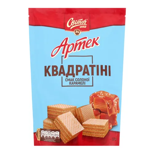Вафли Світоч Артек Квадратини смак соленої карамелі